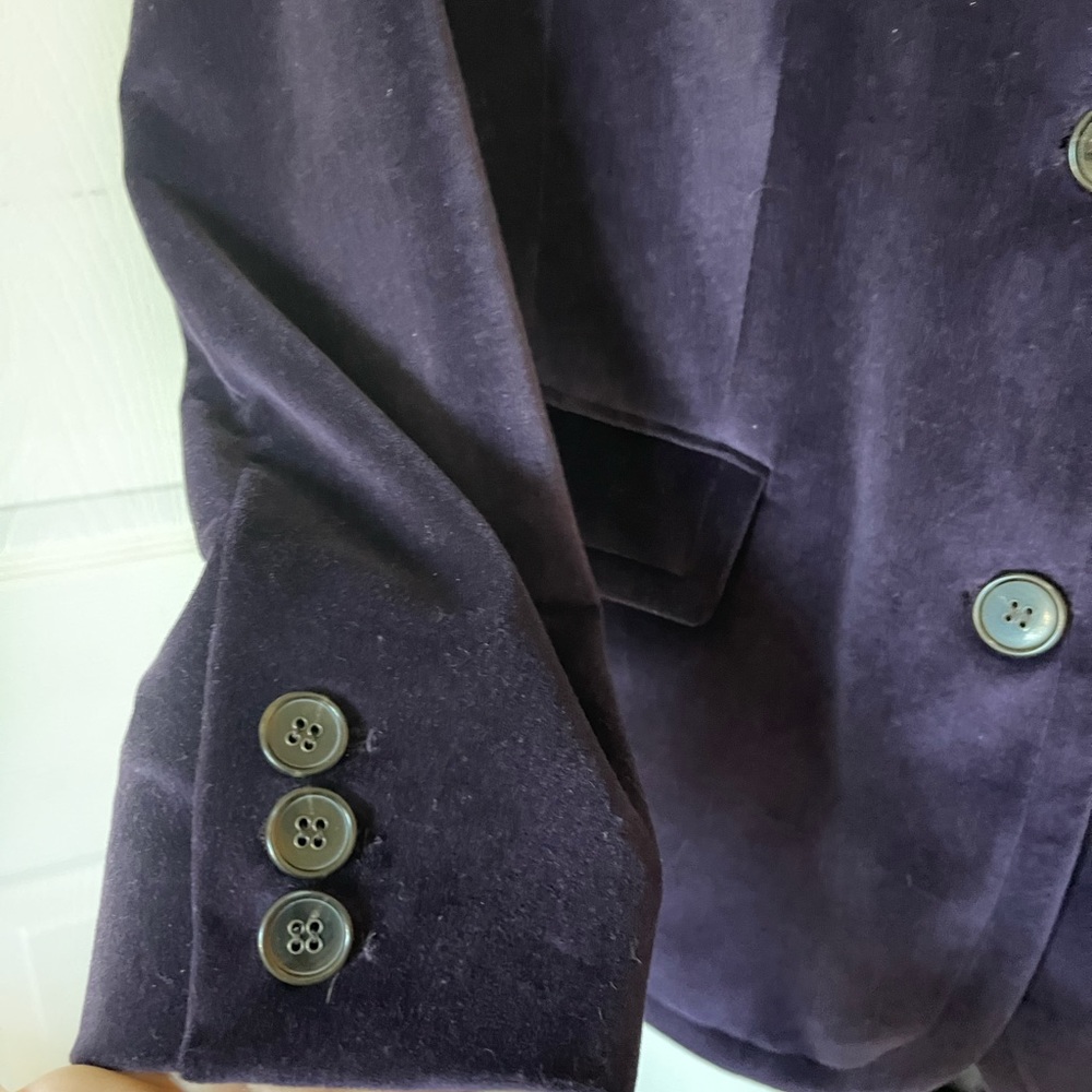 Talbots Purple Velvet Blazer - Picture 5 of 7